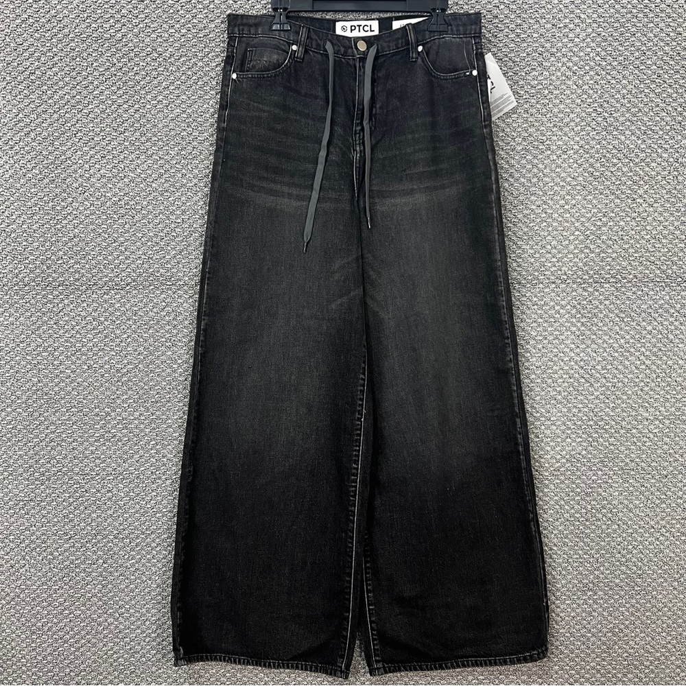 TCL Black Wide Leg Flare Jeans High-Rise